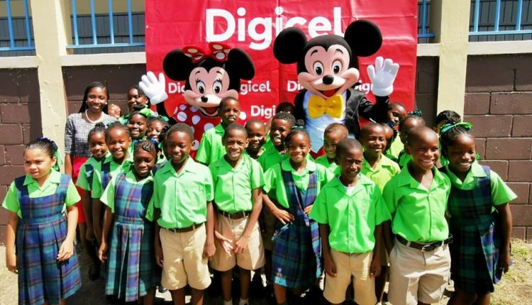 Digicel Disney characters visit schools (3)