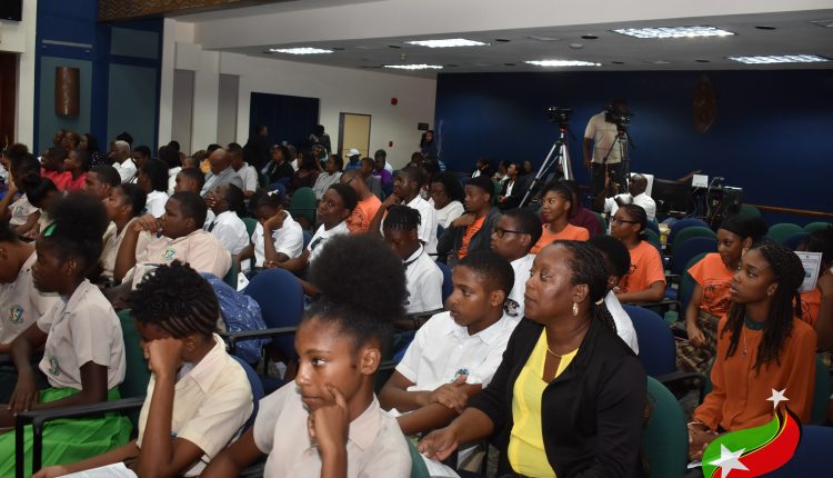 Some of the students in attendance at the 2019 Prime Minister’s Independence Lecture Series