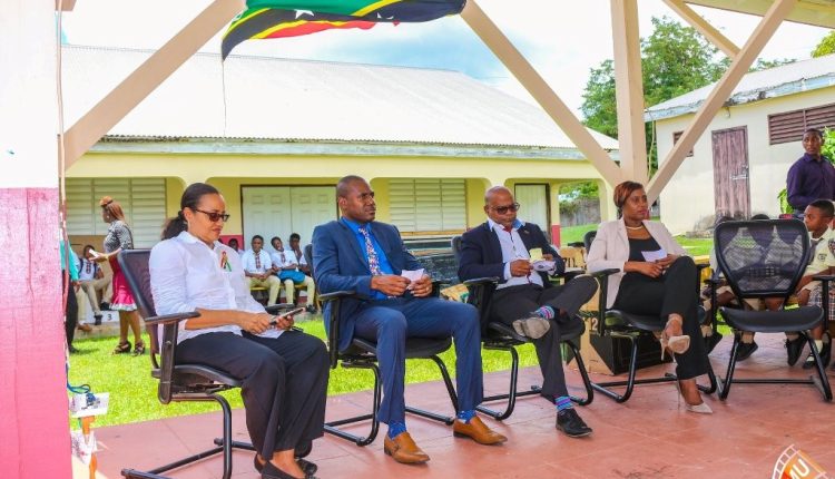 EMU Photo: left to right – Senator Phipps, Minister Richards, Minister Grant and Senator Byron-Nisbett
