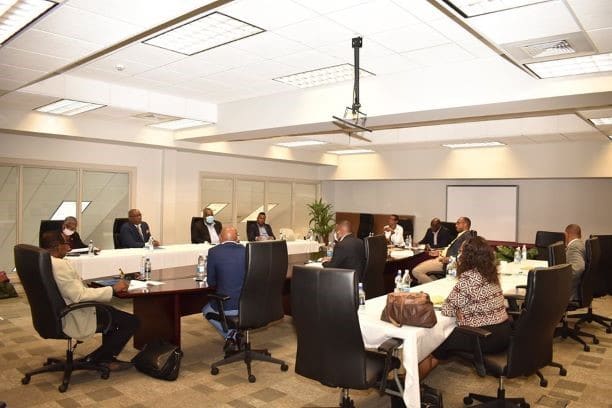 Team Unity Cabinet meeting at the Ministry of Finance Conference Room.