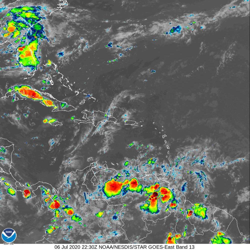 Expect Unsettled Weather Today And Tonight Due To Active Tropical Wave ...