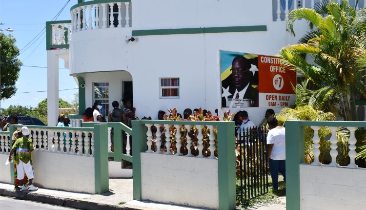 Constituency Office on Main Street in Tabernacle where Prime Minister Dr the Hon Timothy Harris will hold one-on-one consultations with constituents on Saturday August 22.