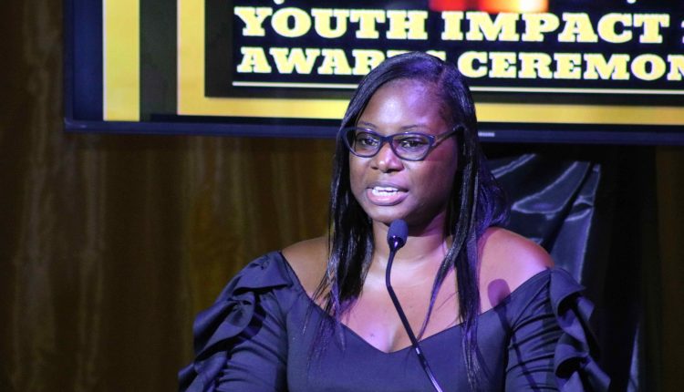 Kerdis Clarke, Director of Youth on Nevis at the Department of Youth’s Youth Impact 12 Awards Ceremony at the Nevis Performing Arts Centre on August 12, 2020