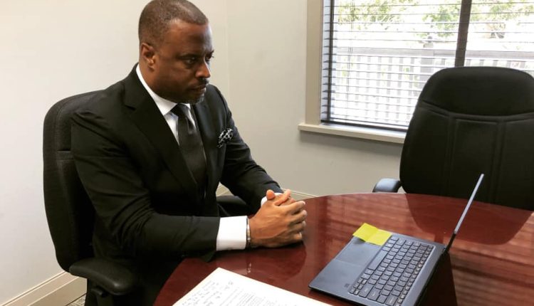 Hon. Mark Brantley, Minister of Foreign Affairs in St. Kitts and Nevis, during a virtual meeting with Her Excellency Vera Lucia dos Santos Caminha Campetti, Brazil Ambassador-designate to St. Kitts and Nevis on October 22, 2020