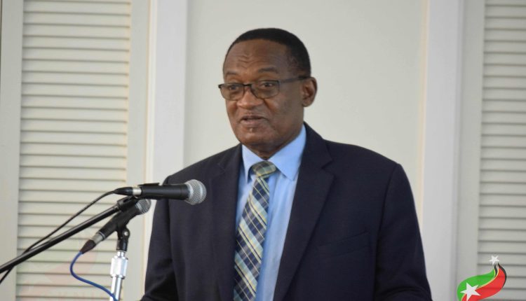 Minister of Gender Affairs, the Honourable Eugene Hamilton