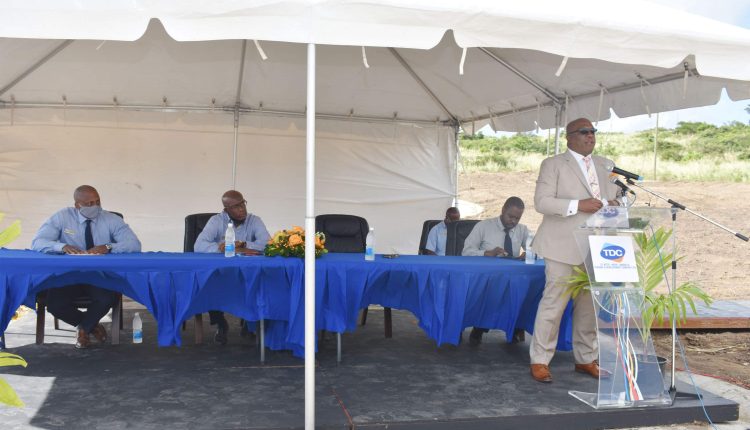 Prime Minister, and Minister of Finance and Minister of Sustainable Development, Dr the Hon Timothy Harris, delivering feature remarks at ‘The Residence at Dewars’ ground breaking ceremony.