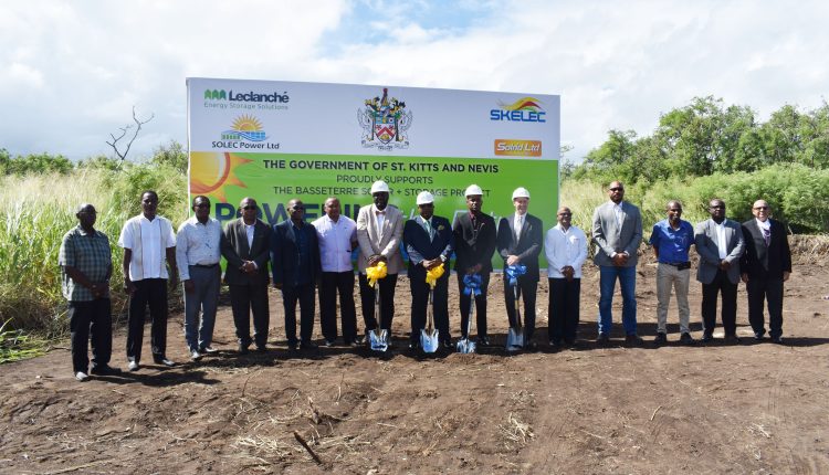 After breaking ground, Prime Minister Harris, Deputy Prime Minister Richards, Mr Bryan Urban, and Mr Clement Jomo Williams were joined by members of Cabinet, Ambassadors, and Members of the SKELEC Board for a group picture