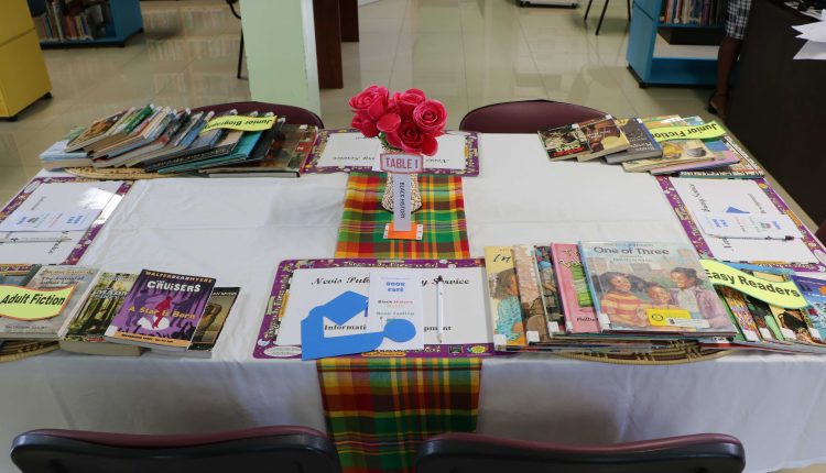 Another section on the books available for selection for the “Book Tasting” event from February 15 to 20, 2021 for Black History Month at the Nevis Public Library on Market Street in Charlestown