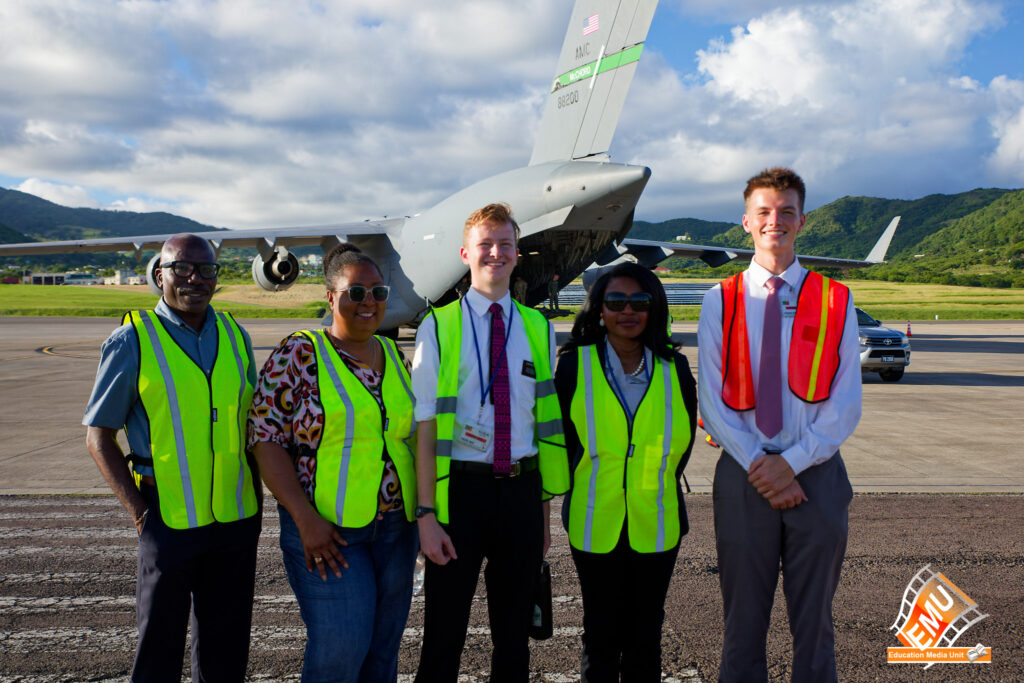 U.S. Airforce Delivers School Supplies To SKN
