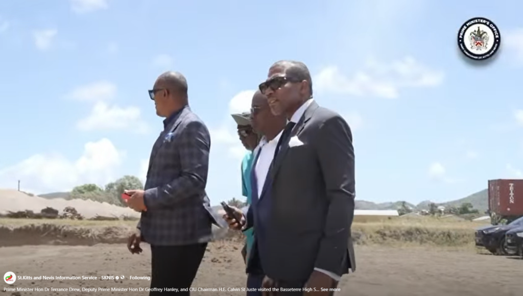 PM Drew Tours BHS Construction Site