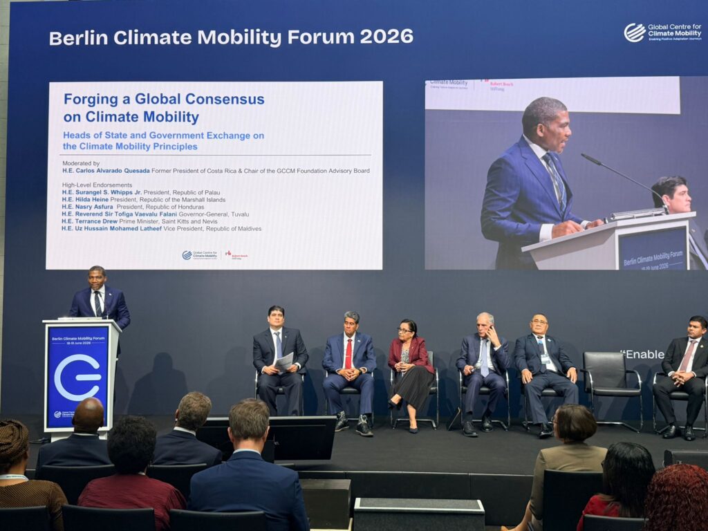 PM Drew Calls For Climate Justice In Berlin